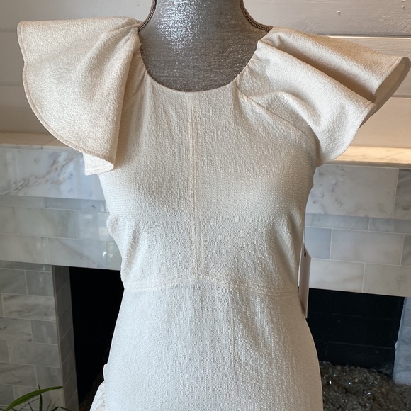 Prose & Poetry Cadence Shell Ruffled Midi Dress Size XS NWT - Picture 6 of 15